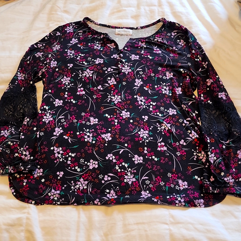Liz Claiborne Floral Long Sleeve
